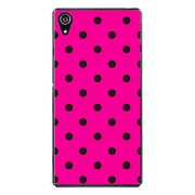 SO-03F-YCM2P0009-78 [docomo SO-03F Xperia Z2 オリジナル デザイン スマホケース 【Dot Pattern ピンク & ブラック】]