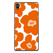 SO-03F-YCM2P0023-78 [docomo SO-03F Xperia Z2 オリジナル デザイン スマホケース 【ルーズフラワー コレクション オレンジ】]