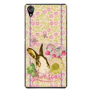 SO-03F-YCM2P0028-78 [docomo SO-03F Xperia Z2 オリジナル デザイン スマホケース 【フラワー ラビット】]