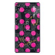 SO-03F-YCM2P0032-78 [docomo SO-03F Xperia Z2 オリジナル デザイン スマホケース 【Newspaper Dot ブラック】]