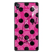 SO-03F-YCM2P0033-78 [docomo SO-03F Xperia Z2 オリジナル デザイン スマホケース 【Newspaper Dot ピンク】]