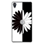 SO-03F-YCM2P0040-78 [docomo SO-03F Xperia Z2 オリジナル デザイン スマホケース 【B & W・フラワー】]