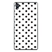 SO-03F-YCM2P0051-78 [docomo SO-03F Xperia Z2 オリジナル デザイン スマホケース 【ネコと水玉 ホワイト】]