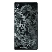 SO-03F-YCM2P0061-78 [docomo SO-03F Xperia Z2 オリジナル デザイン スマホケース 【龍の咆哮（黒）】]