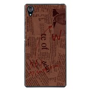 SO-03F-YCM2P0066-78 [docomo SO-03F Xperia Z2 オリジナル デザイン スマホケース 【Newspaper ブラウン】]