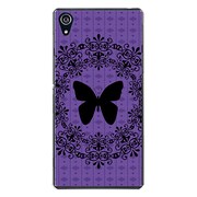 SO-03F-YCM2P0078-78 [docomo SO-03F Xperia Z2 オリジナル デザイン スマホケース 【紫蝶々】]