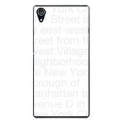 SO-03F-YCM2P0092-78 [docomo SO-03F Xperia Z2 オリジナル デザイン スマホケース 【New York Typography ホワイト】]
