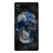 SO-03F-YCM2P0093-78 [docomo SO-03F Xperia Z2 オリジナル デザイン スマホケース 【スカル ローズ クロス】]