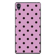 SO-03F-YCM2P0103-78 [docomo SO-03F Xperia Z2 オリジナル デザイン スマホケース 【Dot Pattern パープル & ブラック】]