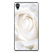SO-03F-YCM2P0249-78 [docomo SO-03F Xperia Z2 オリジナル デザイン スマホケース 【ホワイト ローズ オブジェクト】]