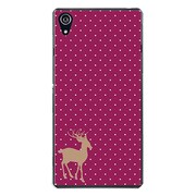 SO-03F-YCM2P0283-78 [docomo SO-03F Xperia Z2 オリジナル デザイン スマホケース 【Dot Reindeer パープル】]