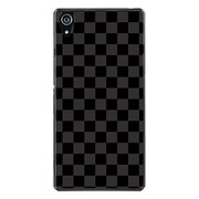 SO-03F-YCM2P0351-78 [docomo SO-03F Xperia Z2 オリジナル デザイン スマホケース 【ブラック 市松柄】]