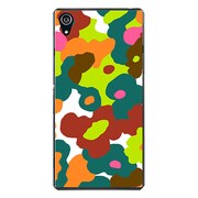 SO-03F-YCM2P0355-78 [docomo SO-03F Xperia Z2 オリジナル デザイン スマホケース 【ルーズフラワー コレクション アーミー】]