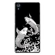 SO-03F-YCM2P0386-78 [docomo SO-03F Xperia Z2 オリジナル デザイン スマホケース 【和柄 鯉の滝登り】]