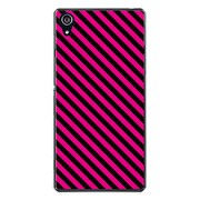 SO-03F-YCM2P0411-78 [docomo SO-03F Xperia Z2 オリジナル デザイン スマホケース 【ピンク ストライプ ライン】]
