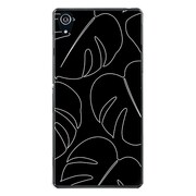 SO-03F-YCM2P0419-78 [docomo SO-03F Xperia Z2 オリジナル デザイン スマホケース 【モダン モンステラ モノクロデザイン】]
