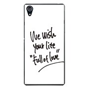 SO-03F-YCM2P0427-78 [docomo SO-03F Xperia Z2 オリジナル デザイン スマホケース 【We wish your life Full of Love / Big White】]
