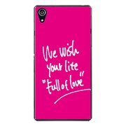 SO-03F-YCM2P0428-78 [docomo SO-03F Xperia Z2 オリジナル デザイン スマホケース 【We wish your life Full of Love / Lover Pink】]