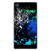 SO-03F-YCM2P0445-78 [docomo SO-03F Xperia Z2 オリジナル デザイン スマホケース 【Smash Paint Graphics - Cool Blue】]