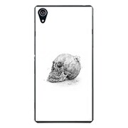 SO-03F-YCM2P0456-78 [docomo SO-03F Xperia Z2 オリジナル デザイン スマホケース 【スカルヘッドフラワー ホワイトプレート】]