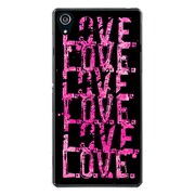 SO-03F-YCM2P0469-78 [docomo SO-03F Xperia Z2 オリジナル デザイン スマホケース 【LOVE. LOVE. LOVE. The Pink】]