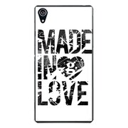 SO-03F-YCM2P0471-78 [docomo SO-03F Xperia Z2 オリジナル デザイン スマホケース 【Made in Love Black Paint】]