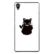 SO-03F-YCM2P0485-78 [docomo SO-03F Xperia Z2 オリジナル デザイン スマホケース 【メロイック キャット サイコパス & アップル - A】]