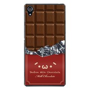 SO-03F-YCM2P0501-78 [docomo SO-03F Xperia Z2 オリジナル デザイン スマホケース 【ショボーン on 板チョコ (´・ω・`)】]