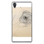 SO-03F-YCM2P0595-78 [docomo SO-03F Xperia Z2 オリジナル デザイン スマホケース 【フェイク クラッシュ ガラス ゴールド しょぼーん (´・ω・`)】]