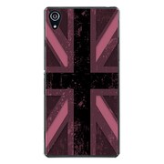 SO-03F-YCM2P0602-78 [docomo SO-03F Xperia Z2 オリジナル デザイン スマホケース 【ユニオンジャック コレクション グレー カラーズ ♯20 ダークピンク】]