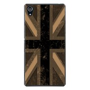 SO-03F-YCM2P0603-78 [docomo SO-03F Xperia Z2 オリジナル デザイン スマホケース 【ユニオンジャック コレクション グレー カラーズ ♯30 エッジオレンジ】]