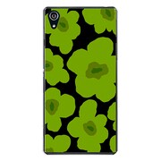 SO-03F-YCM2P0627-78 [docomo SO-03F Xperia Z2 オリジナル デザイン スマホケース 【ルーズフラワー コレクション シルエット カラーズ ♯40 マンチェスターグリーン】]