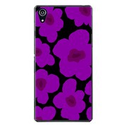 SO-03F-YCM2P0629-78 [docomo SO-03F Xperia Z2 オリジナル デザイン スマホケース 【ルーズフラワー コレクション シルエット カラーズ ♯60 オリスターパープル】]