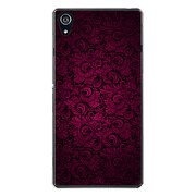 SO-03F-YCM2P0689-78 [docomo SO-03F Xperia Z2 オリジナル デザイン スマホケース 【クラシック パターンデザイン ダーク マゼンタ】]