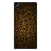 SO-03F-YCM2P0691-78 [docomo SO-03F Xperia Z2 オリジナル デザイン スマホケース 【クラシック パターンデザイン ダーク ゴールド】]
