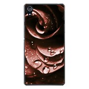 SO-03F-YCM2P0767-78 [docomo SO-03F Xperia Z2 オリジナル デザイン スマホケース 【ウォーター ローズ クラシック デザイン レッド】]