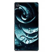 SO-03F-YCM2P0768-78 [docomo SO-03F Xperia Z2 オリジナル デザイン スマホケース 【ウォーター ローズ クラシック デザイン グリーン】]