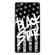 SO-03F-YCM2P0795-78 [docomo SO-03F Xperia Z2 オリジナル デザイン スマホケース 【Black American BLACK STAR】]