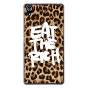 SO-03F-YCM2P0799-78 [docomo SO-03F Xperia Z2 オリジナル デザイン スマホケース 【ヒョウ柄 EAT THE RICH】]