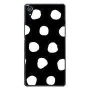 SO-03F-YCM2P0854-78 [docomo SO-03F Xperia Z2 オリジナル デザイン スマホケース 【黒地 大きめドット柄】]