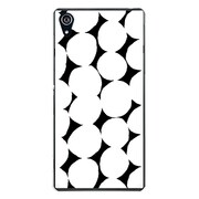 SO-03F-YCM2P0856-78 [docomo SO-03F Xperia Z2 オリジナル デザイン スマホケース 【黒地 はみだしドット柄】]