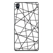 SO-03F-YCM2P0869-78 [docomo SO-03F Xperia Z2 オリジナル デザイン スマホケース 【ランダムライン ホワイト】]