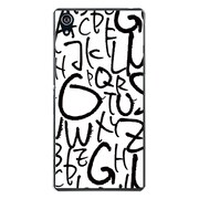 SO-03F-YCM2P0882-78 [docomo SO-03F Xperia Z2 オリジナル デザイン スマホケース 【アルファベット LARGE ホワイト】]