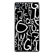 SO-03F-YCM2P0883-78 [docomo SO-03F Xperia Z2 オリジナル デザイン スマホケース 【アルファベット LARGE ブラック】]