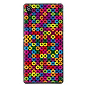 SO-03F-YCM2P0889-78 [docomo SO-03F Xperia Z2 オリジナル デザイン スマホケース 【レトロ柄（小） 黒ベース カラーリング】]