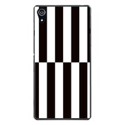 SO-03F-YCM2P0891-78 [docomo SO-03F Xperia Z2 オリジナル デザイン スマホケース 【モノクロボーダー 幅広】]