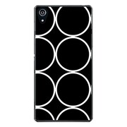 SO-03F-YCM2P0897-78 [docomo SO-03F Xperia Z2 オリジナル デザイン スマホケース 【サークルデザイン ブラック】]