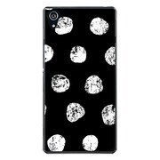 SO-03F-YCM2P0902-78 [docomo SO-03F Xperia Z2 オリジナル デザイン スマホケース 【黒地 大きめかすれドット柄】]
