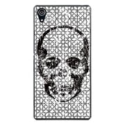 SO-03F-YCM2P0928-78 [docomo SO-03F Xperia Z2 オリジナル デザイン スマホケース 【ドクロ マス目柄】]
