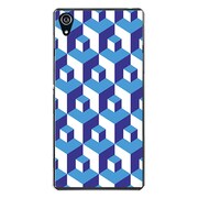 SO-03F-YCM2P0937-78 [docomo SO-03F Xperia Z2 オリジナル デザイン スマホケース 【立体ブロック（大） ブルー】]